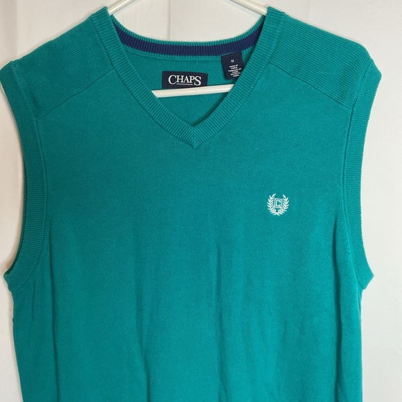 Chaps sweater sleeveless med green - Picture 5 of 6
